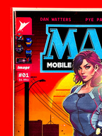 Top left corner of M.A.S.K #1 | Cedric Poulat Cover