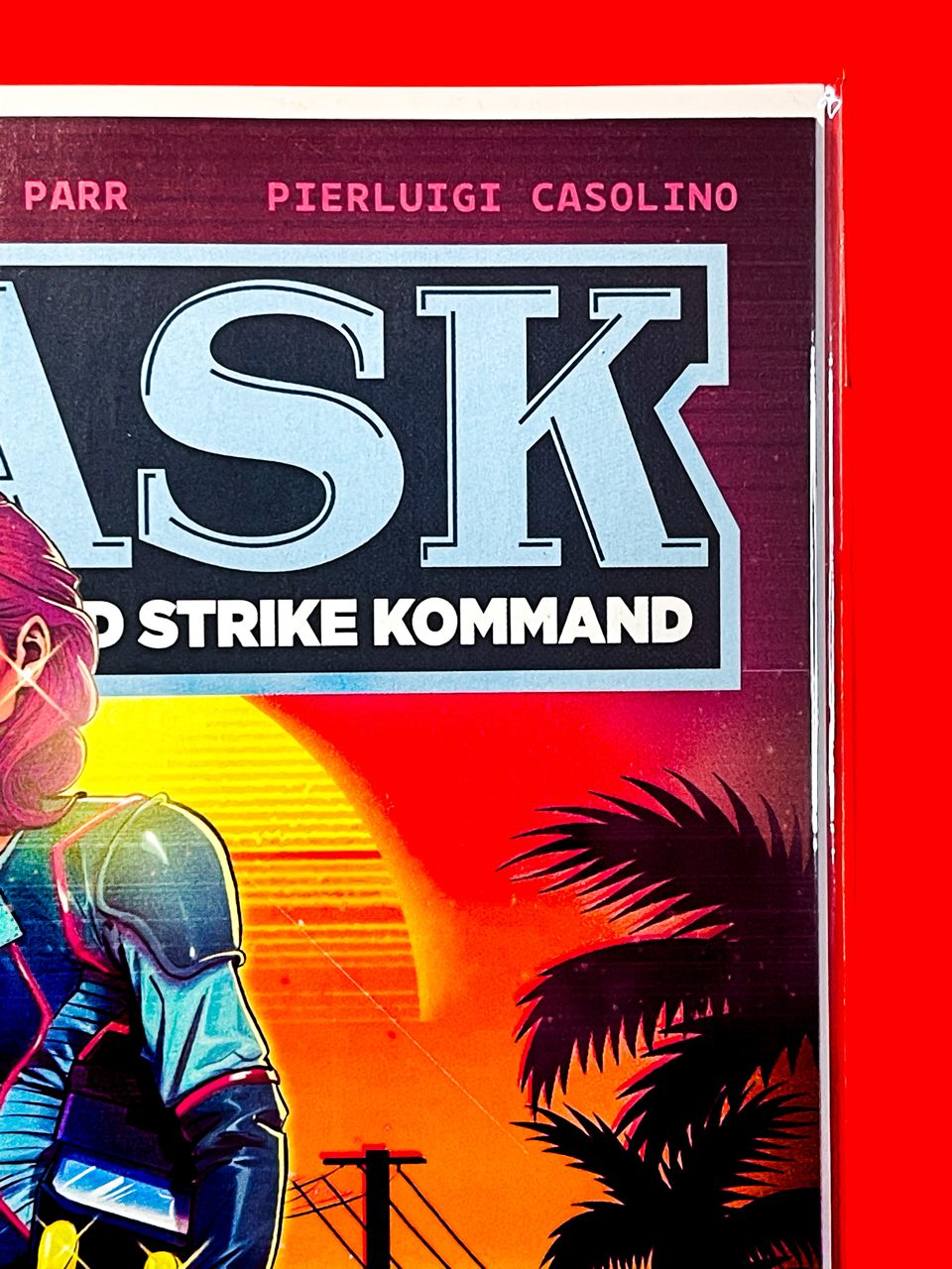 Top right corner of M.A.S.K #1 | Cedric Poulat Cover
