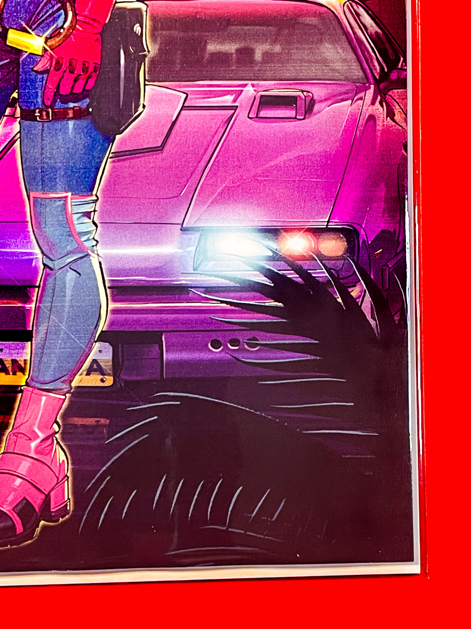 Bottom right corner of M.A.S.K #1 | Cedric Poulat Cover