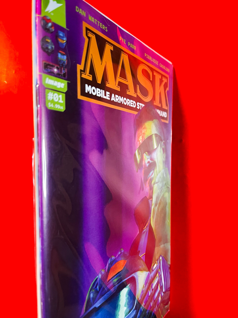 Spine of M.A.S.K #1 | Mark Spears Cover