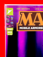 Top left corner of M.A.S.K #1 | Mark Spears Cover