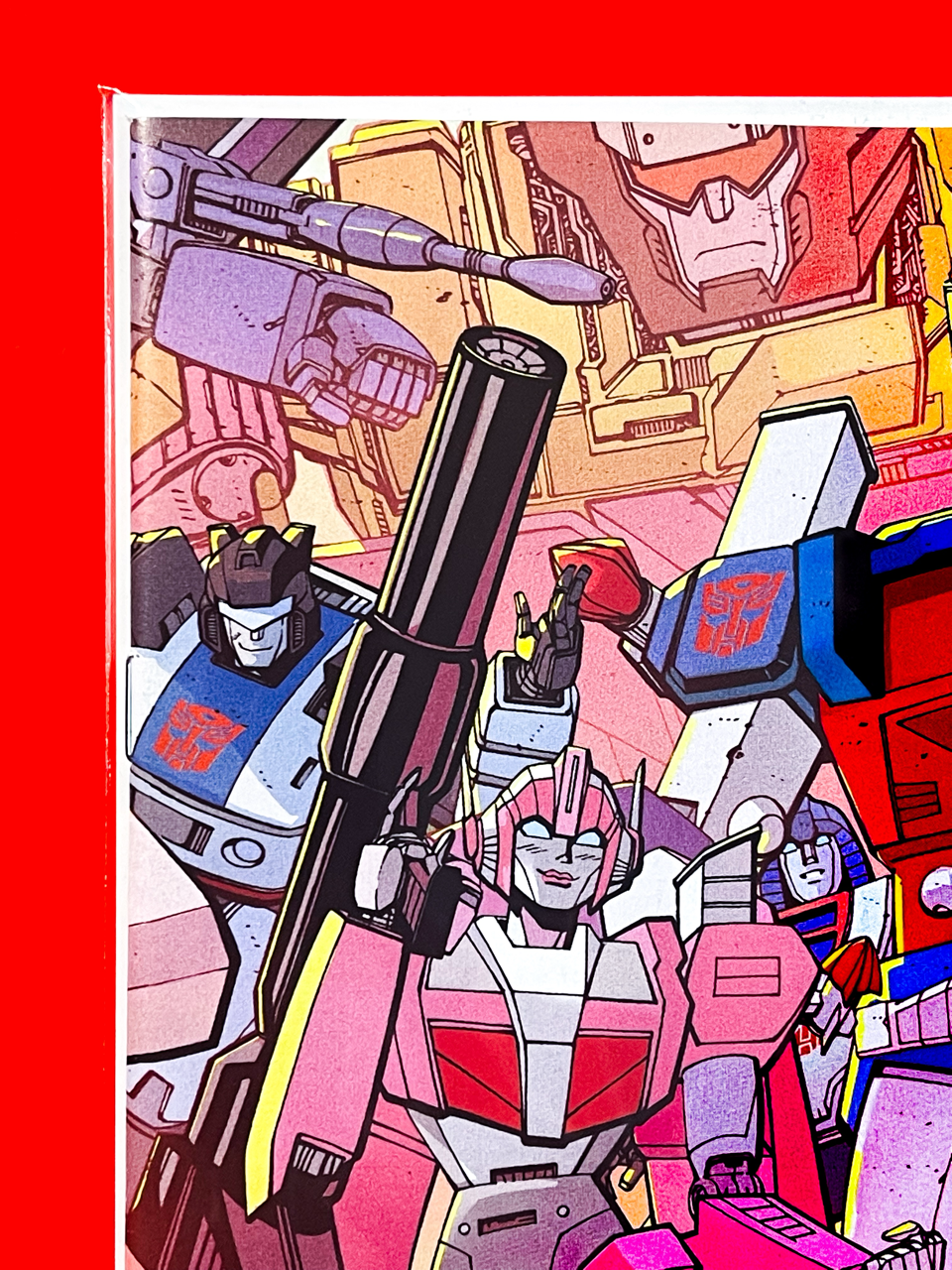 Top left corner of M.A.S.K #1 | Tom Reilly & Adriano Lucas Cover