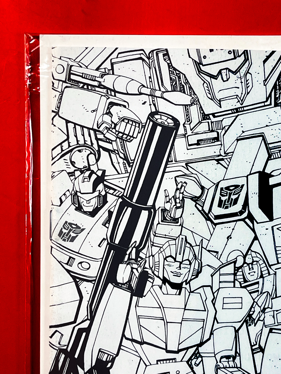 Top left corner of M.A.S.K #1 | Tom Reilly Cover