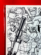 Top left corner of M.A.S.K #1 | Tom Reilly Cover