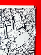 Top right corner of M.A.S.K #1 | Tom Reilly Cover