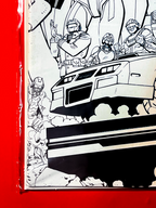 Bottom left corner of M.A.S.K #1 | Tom Reilly Cover