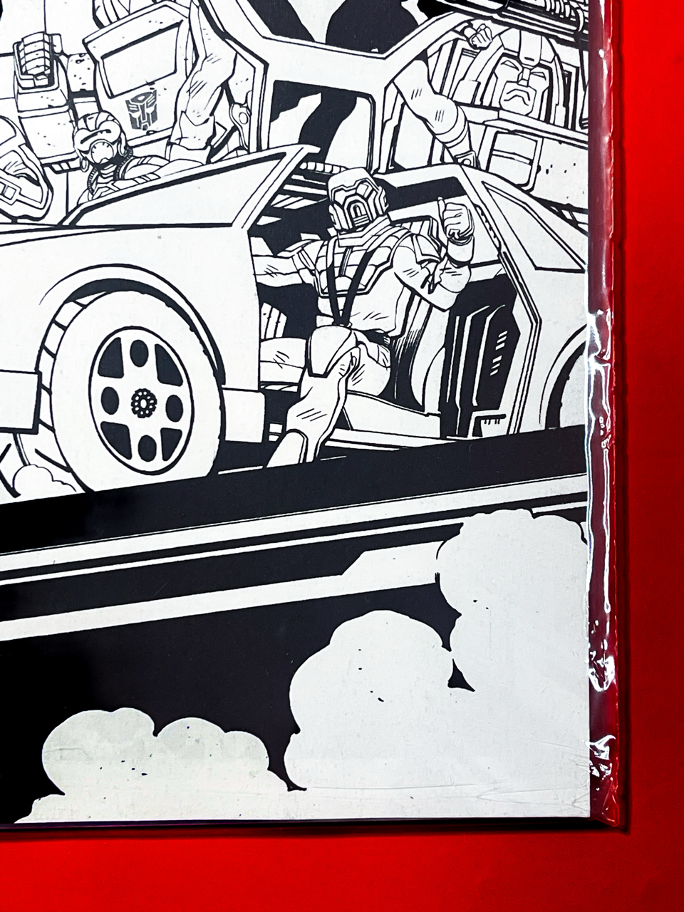 Bottom right corner of M.A.S.K #1 | Tom Reilly Cover