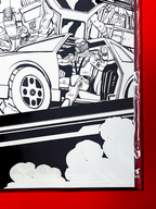 Bottom right corner of M.A.S.K #1 | Tom Reilly Cover