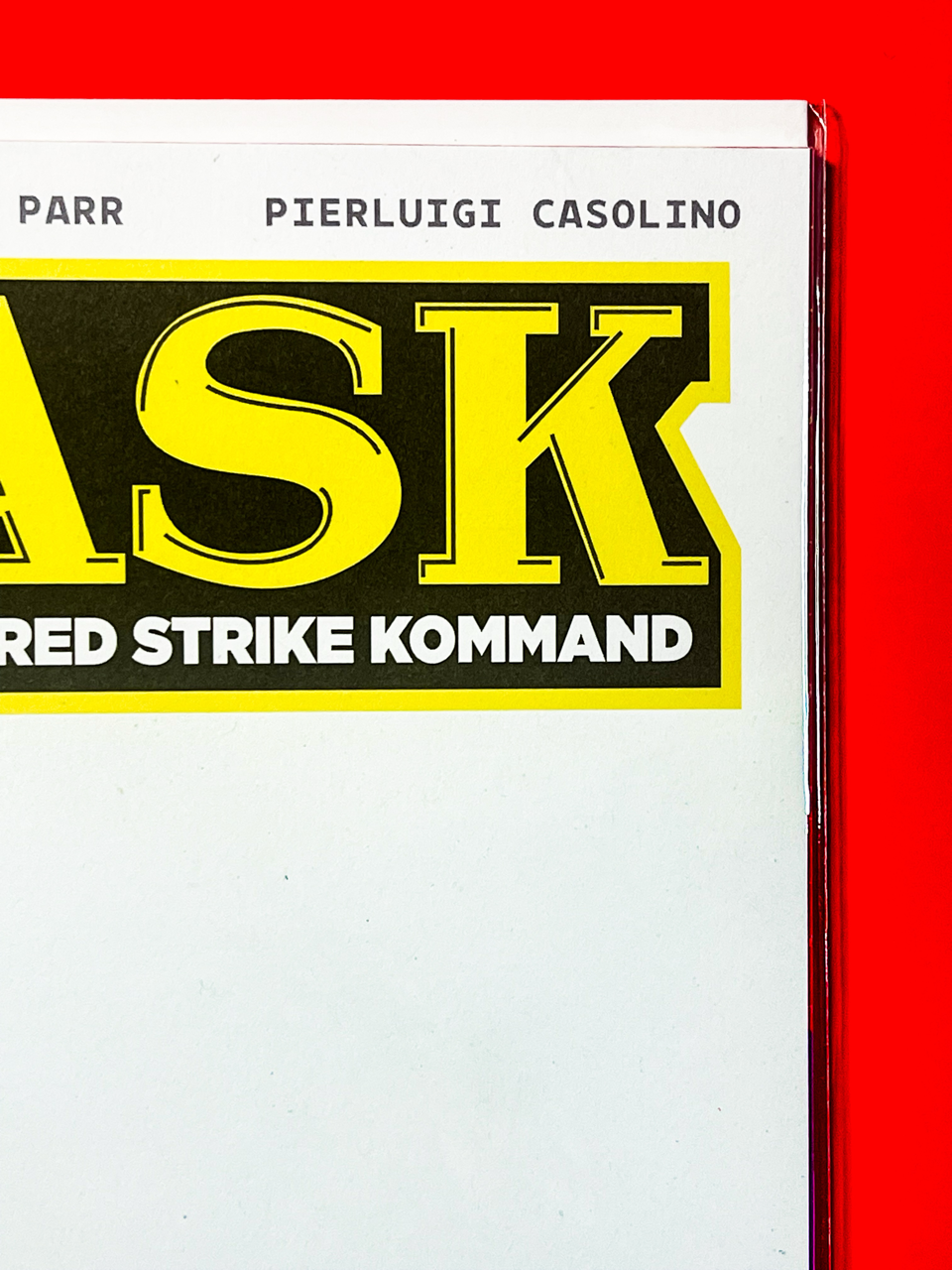 Top right corner of M.A.S.K #1