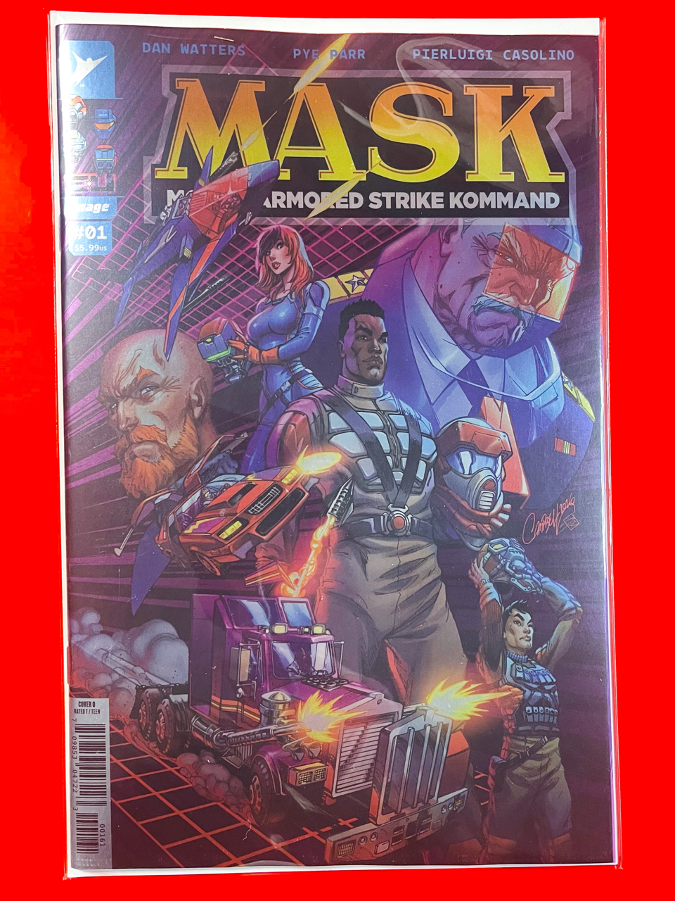 Main Cover of M.A.S.K #1 | J. Scott Campbell & Sabine Rich Cover