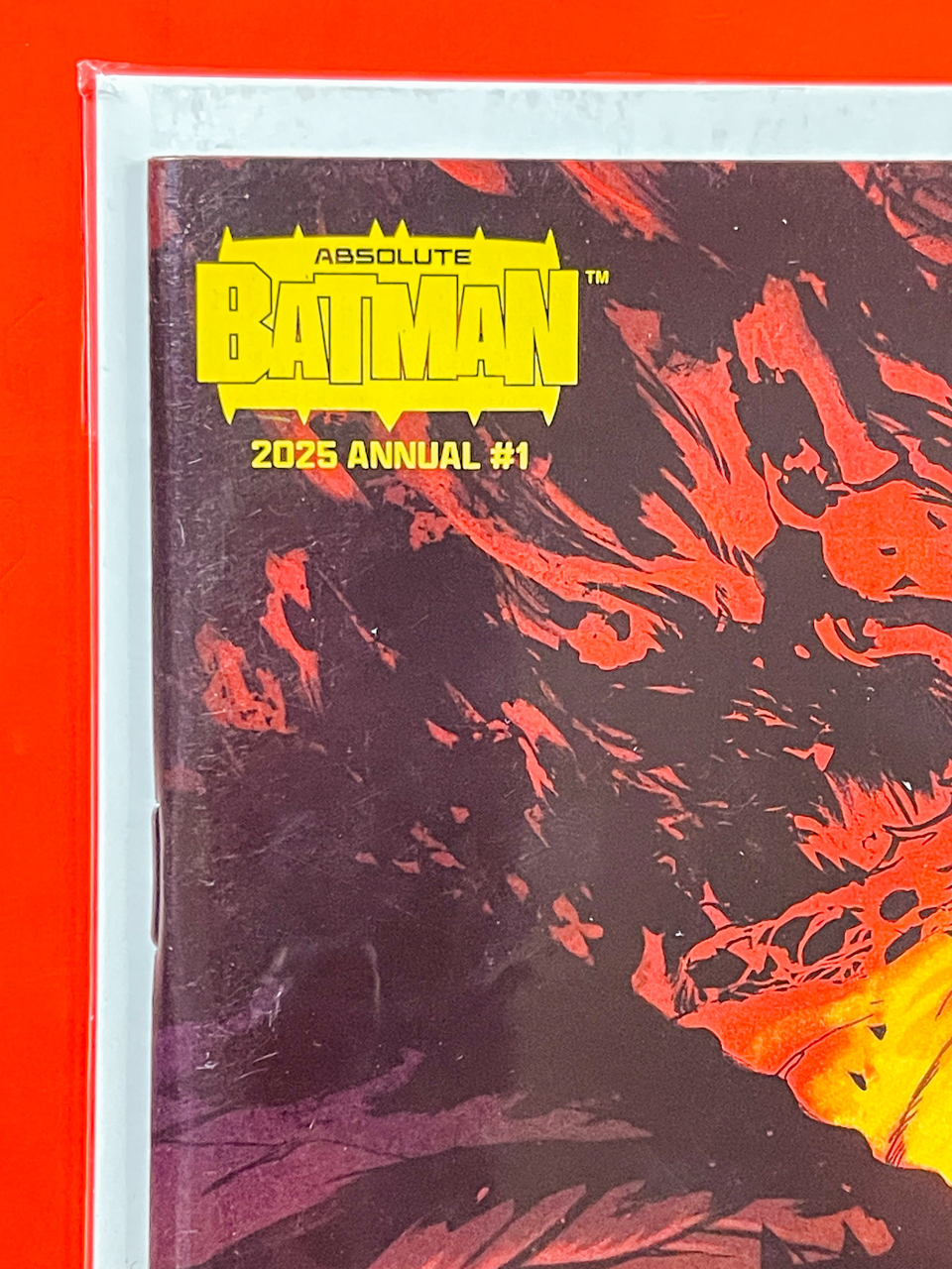 Top left corner of Absolute Batman Annual #1 | Daniel Warren Johnson Cover
