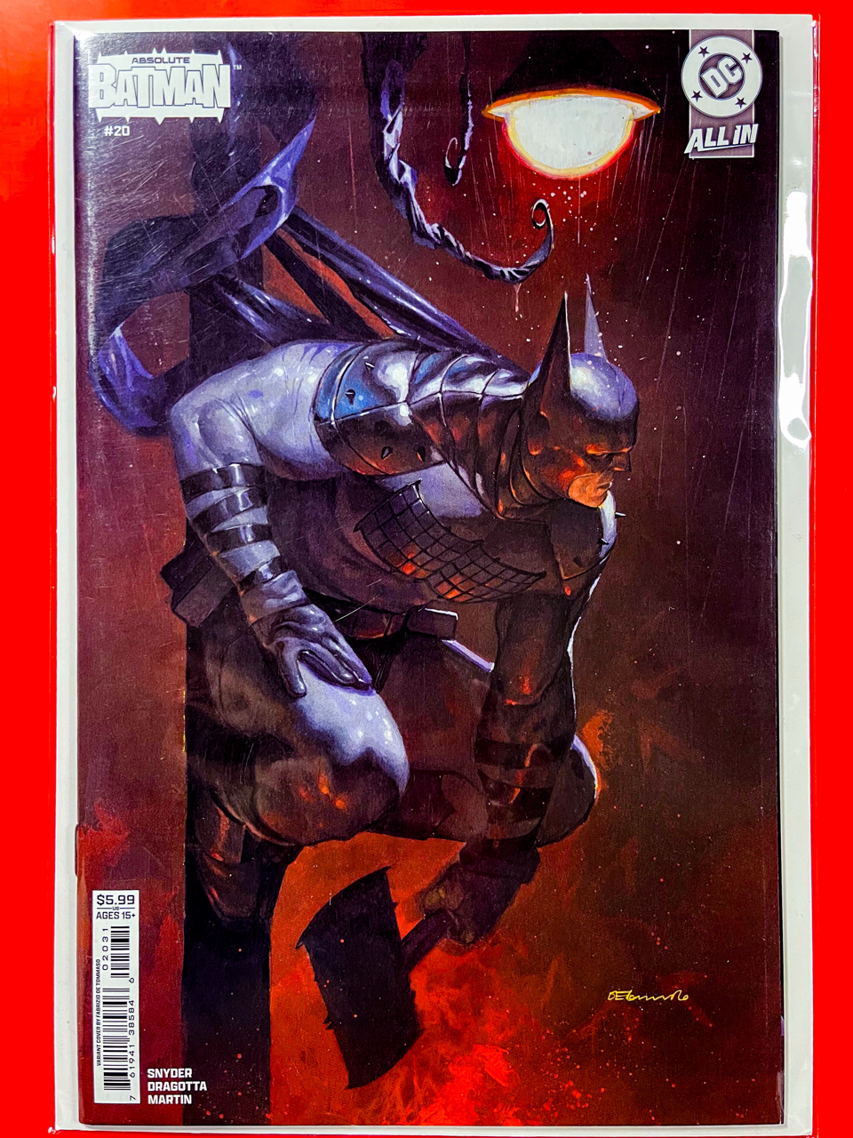 Main Cover of Absolute Batman #20 | Fabrizio Tommaso Cover