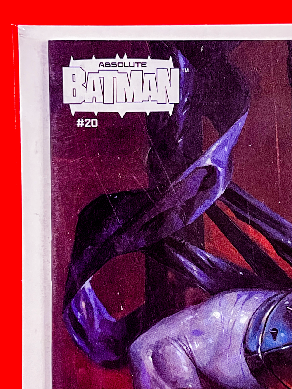 Top left corner of Absolute Batman #20 | Fabrizio Tommaso Cover