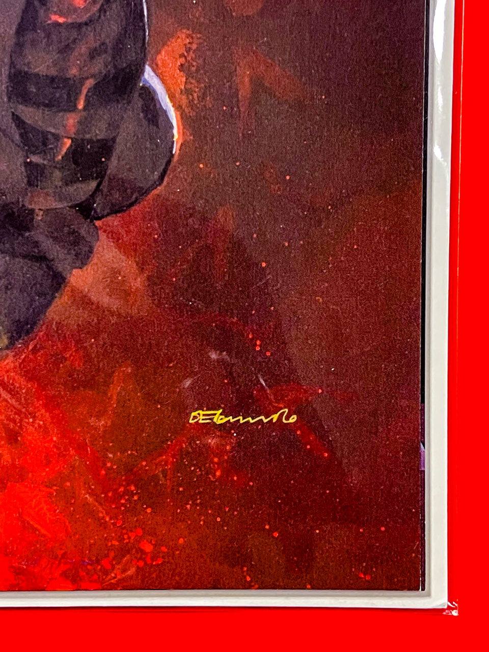 Bottom right corner of Absolute Batman #20 | Fabrizio Tommaso Cover