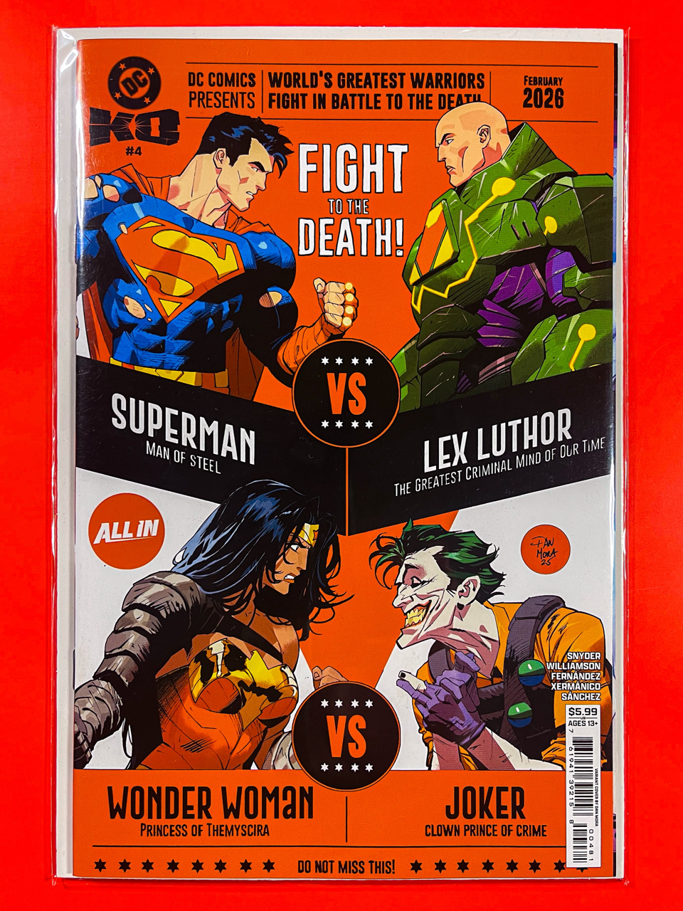 Main Cover of DC K.O #4 | Dan Mora Cover