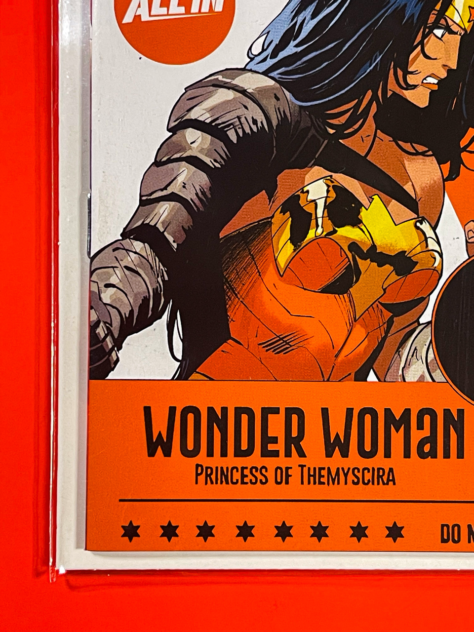 Bottom left corner of DC K.O #4 | Dan Mora Cover