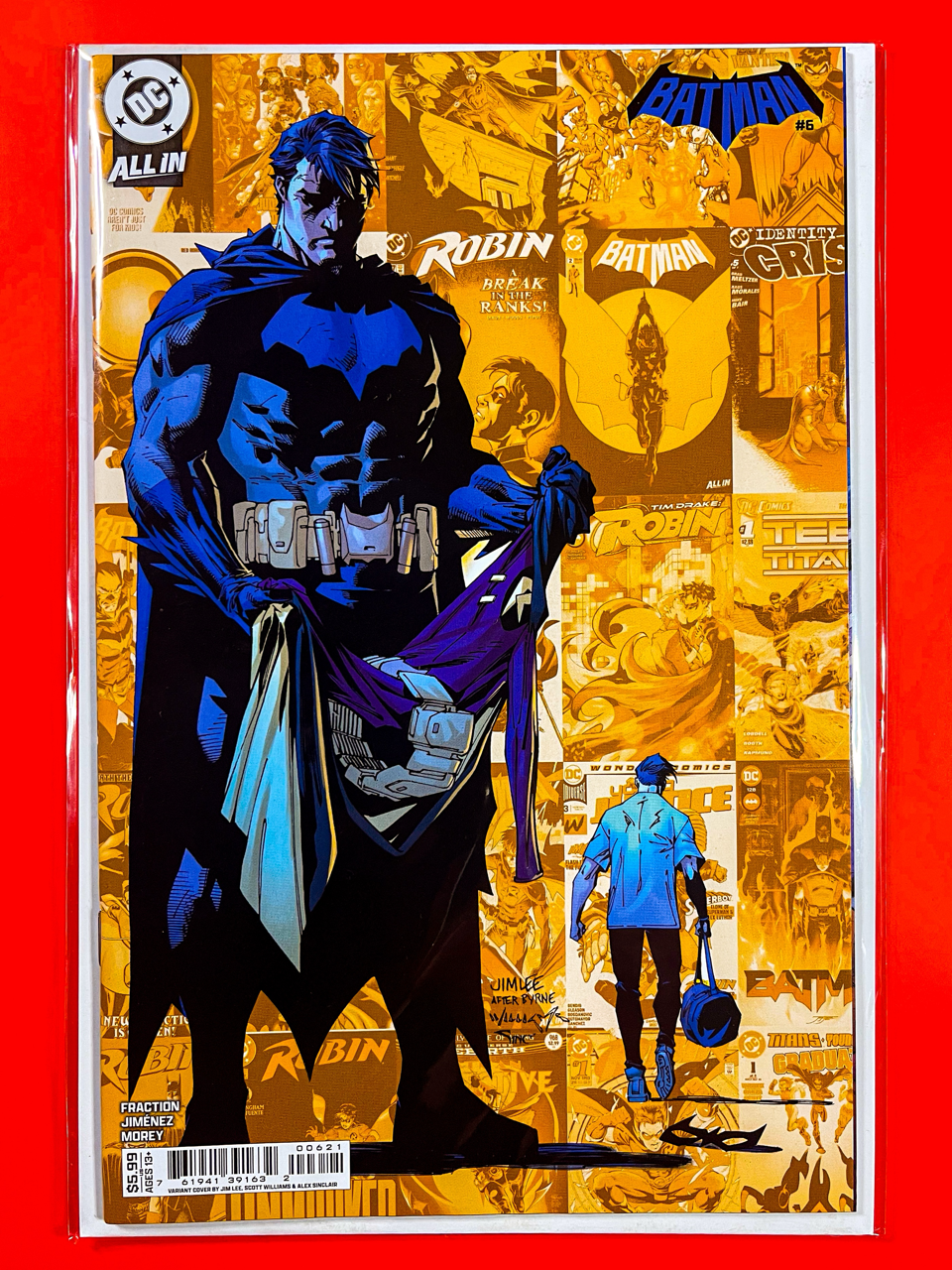 Main Cover of Batman #6 | Jim Lee & Scott Williams & Alex Sinclair Cover