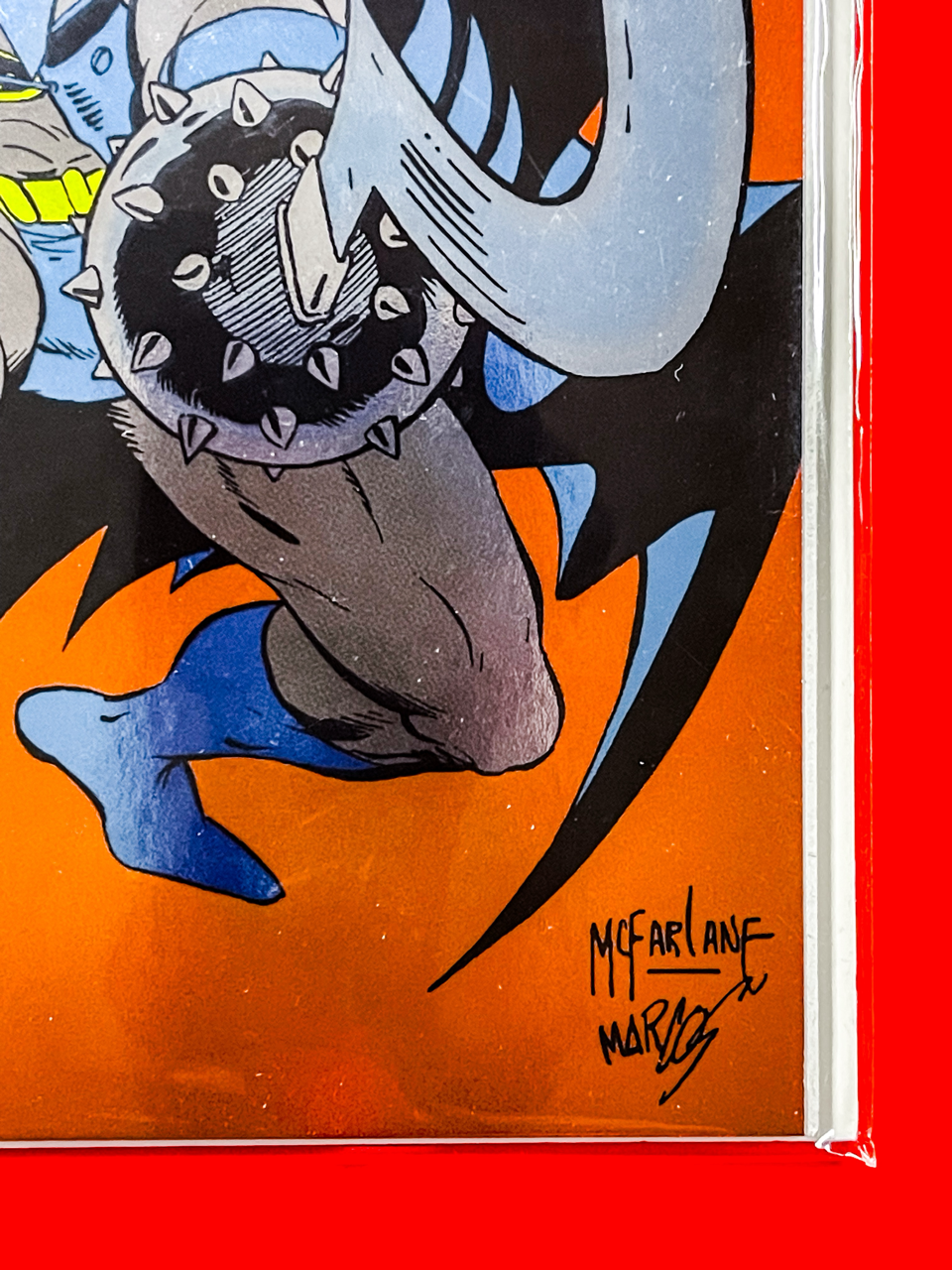 Bottom right corner of Detective Comics #1 | Todd McFarlane Cover