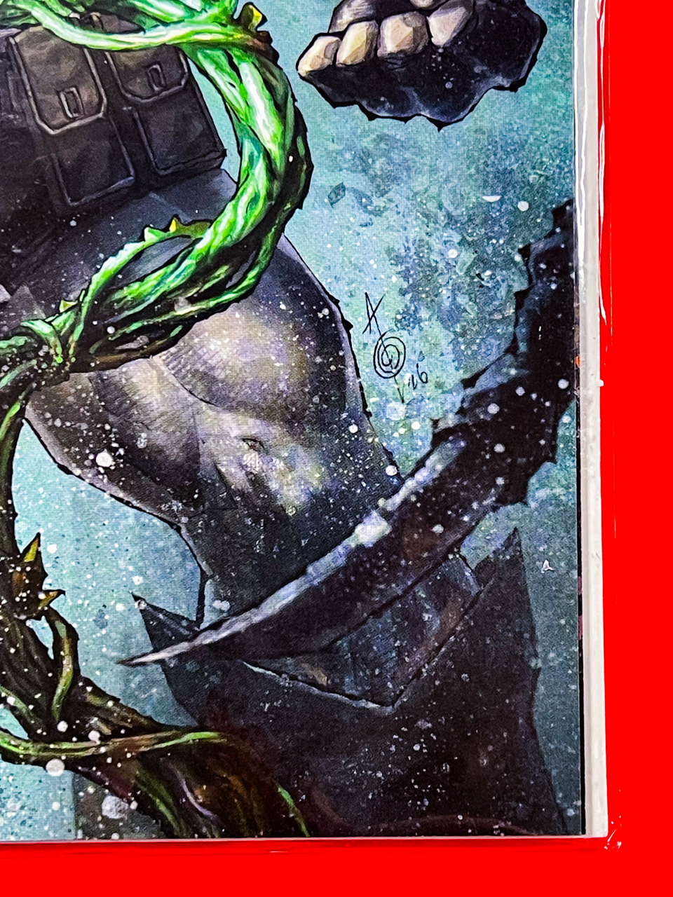 Bottom right corner of Absolute Batman #18 | Alan Quah Cover
