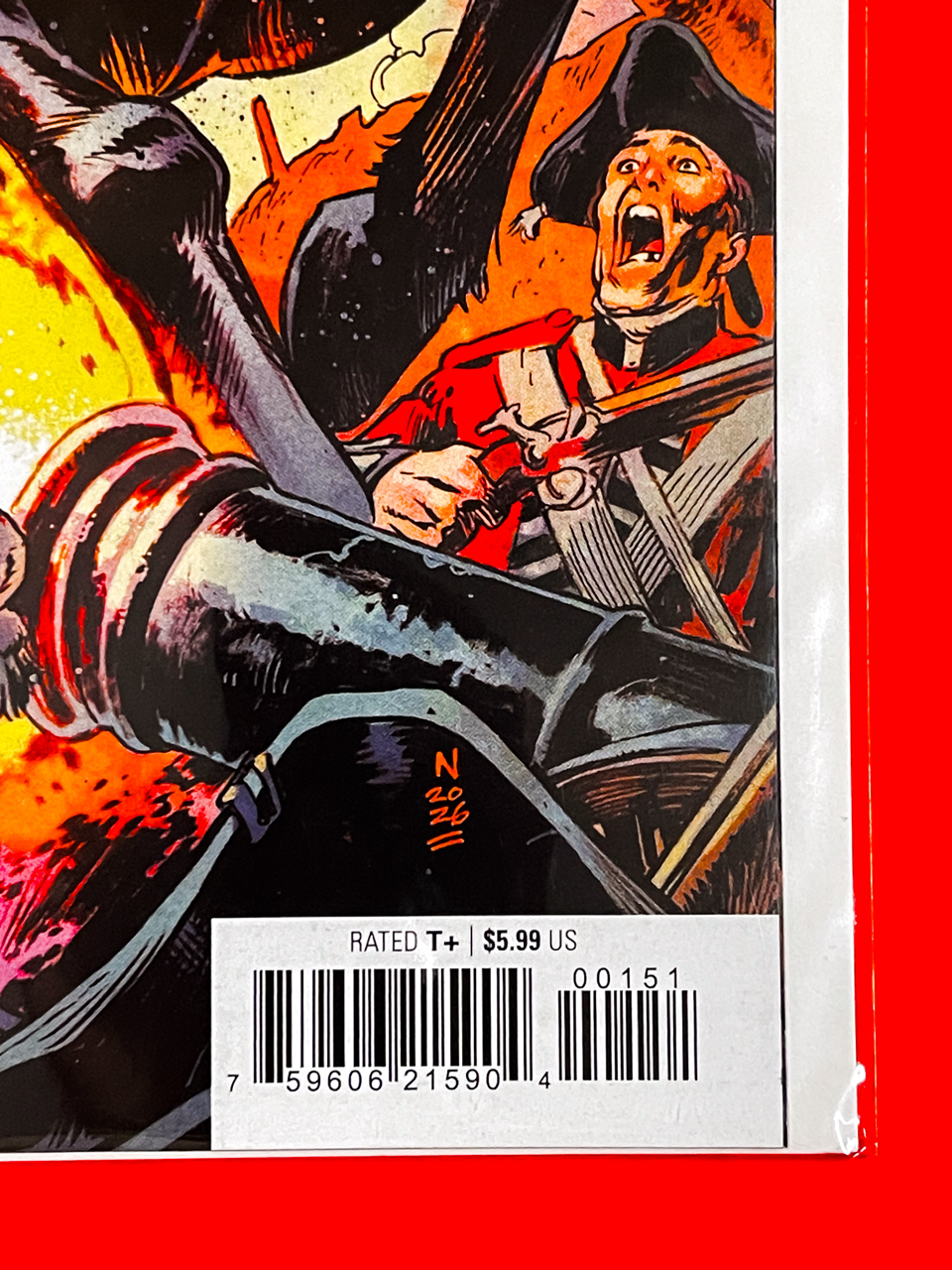 Bottom right corner of Doomquest #1 | Nic Klein Cover