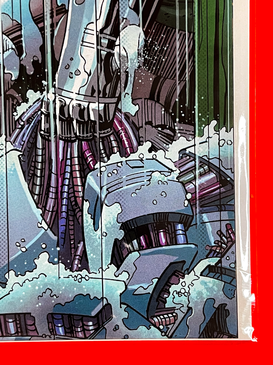 Bottom right corner of Doomquest #1 | John Romita Jr. Cover