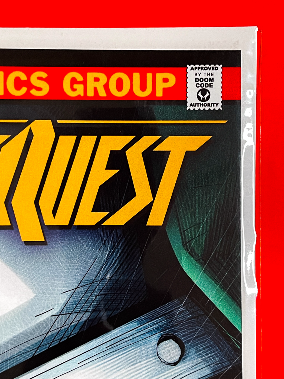 Top right corner of Doomquest #1 | Luciano Vecchio Cover