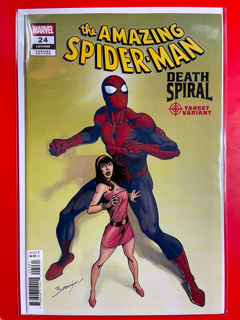 Main Cover of The Amazing Spider-Man #24 | Mark Bagley Cover