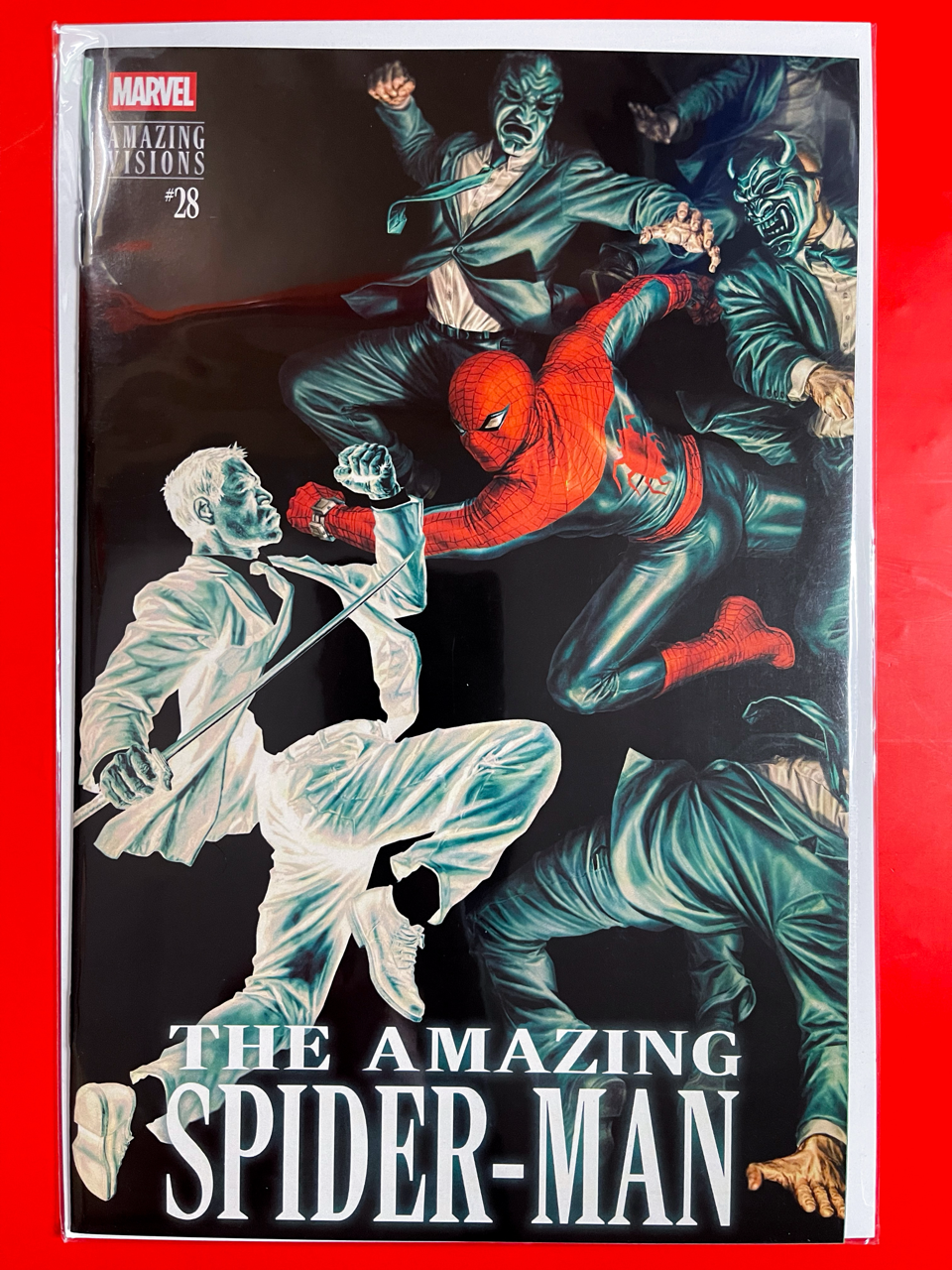 Main Cover of The Amazing Spider-Man #28 | Lee Bermejo Cover