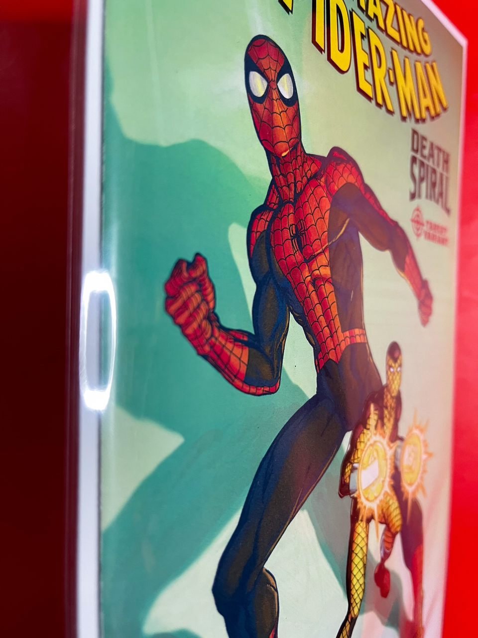 Spine of The Amazing Spider-Man #23 | Mark Bagley Cover