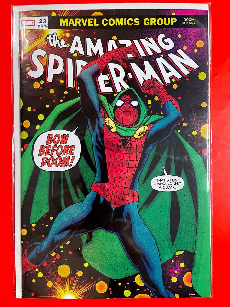 Main Cover of The Amazing Spider-Man #23 | Mike McKone Cover
