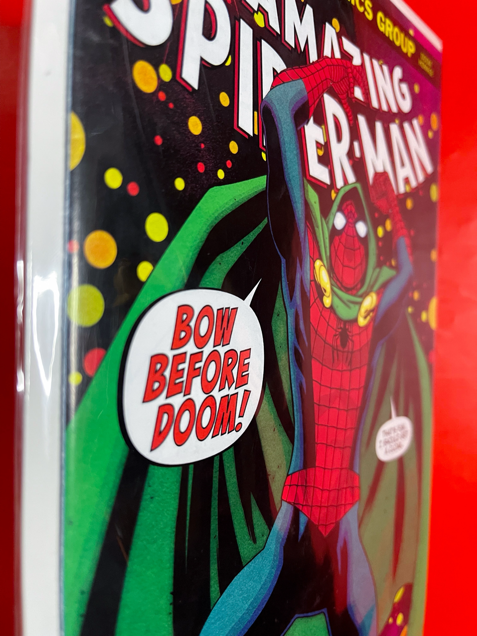 Spine of The Amazing Spider-Man #23 | Mike McKone Cover