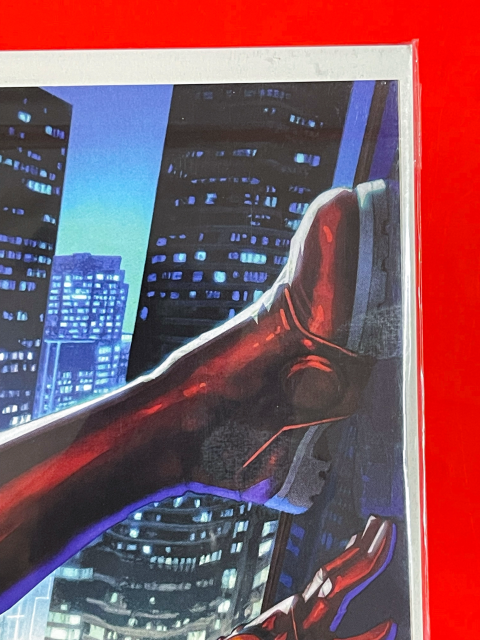 Top right corner of Spider-Man #2 | Jay Anacleto Cover