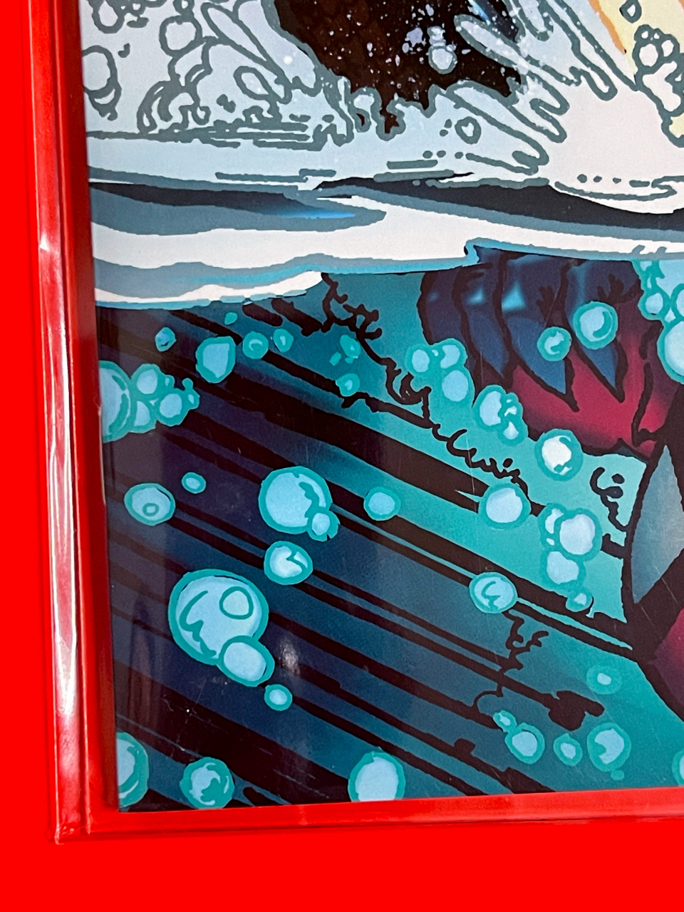 Bottom left corner of Venom #1 | Todd McFarlane Cover
