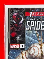 Top left corner of The Amazing Spider-Man & Venom: Death Spiral #1 | Mico Suayan Cover