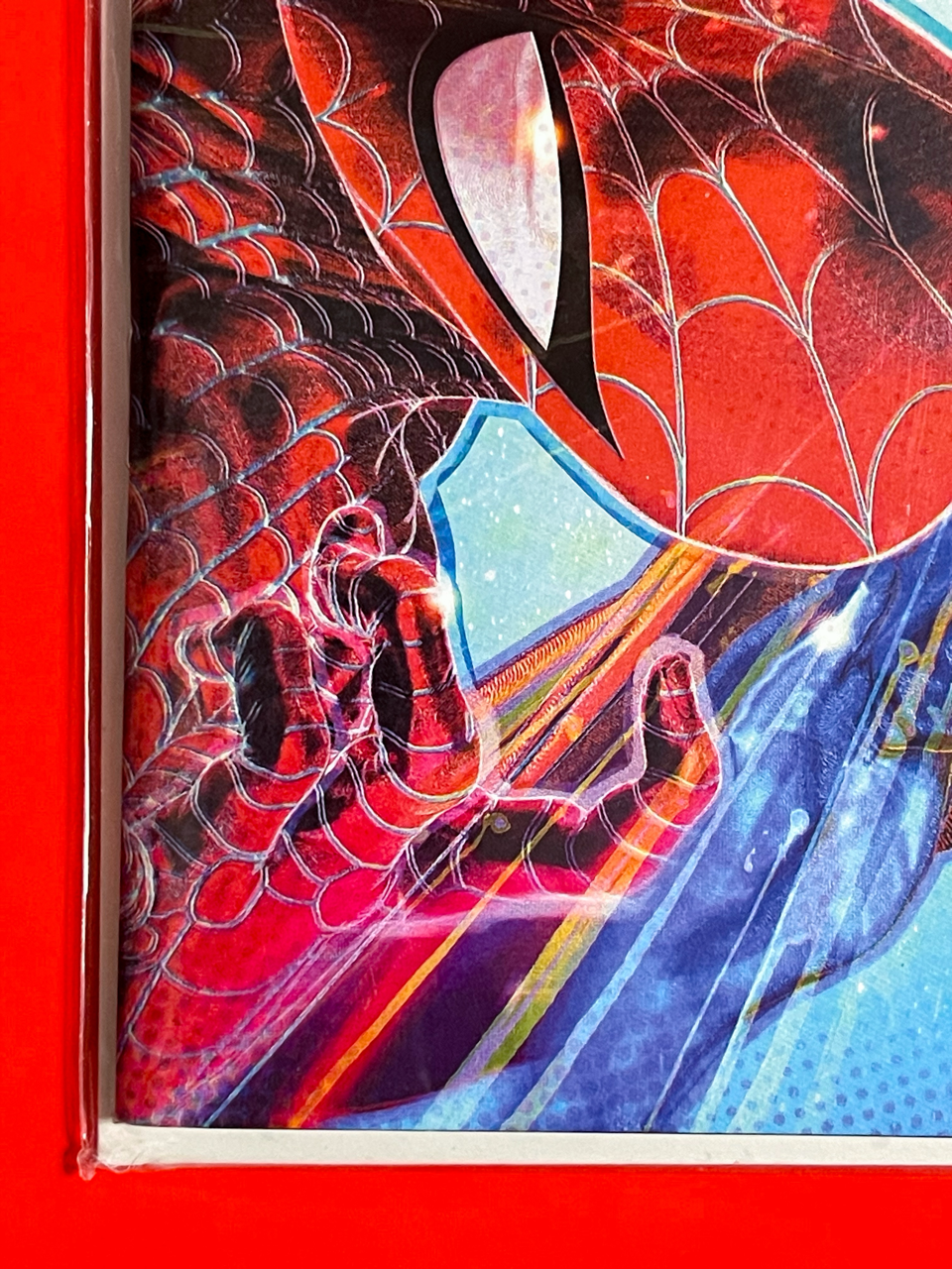 Bottom left corner of Superman & Spider-Man #1 | John Giang Cover