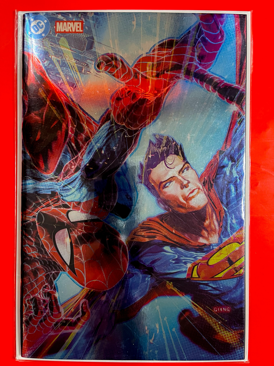Main Cover of Superman & Spider-Man #1 | John Giang Cover