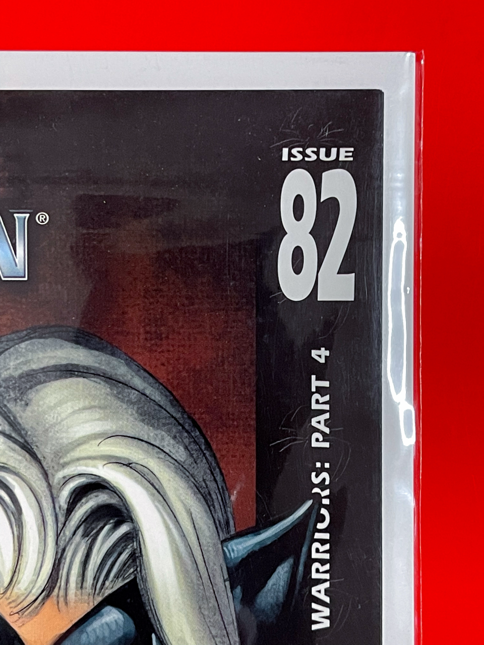 Top right corner of Ultimate Spider-Man #82 | Mark Bagley Cover