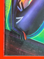 Bottom left corner of Edge of Spider-Verse #1 | Nathan Szerdy Cover