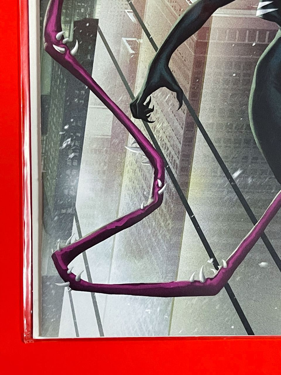Bottom left corner of The Amazing Spider-Man #52 | Ejikure Cover