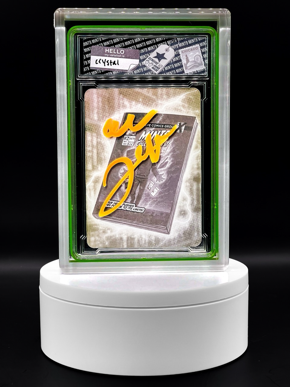 MINT 9 Collectibles - 52 Pickup Series - King of Clubs Tiger Woods - Crystal Variant Art Piece - #0156 - Limited to 6 Variants
