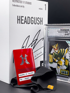 Headgush - Tragedy of Power - 1/1 ALPHA Variant - #26 - White Power Ranger Homage Art Card
