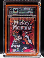 Wegs Art - Mickey Montana - Holo Chaos - Red/Orange Variant - Design 43 - Mickey