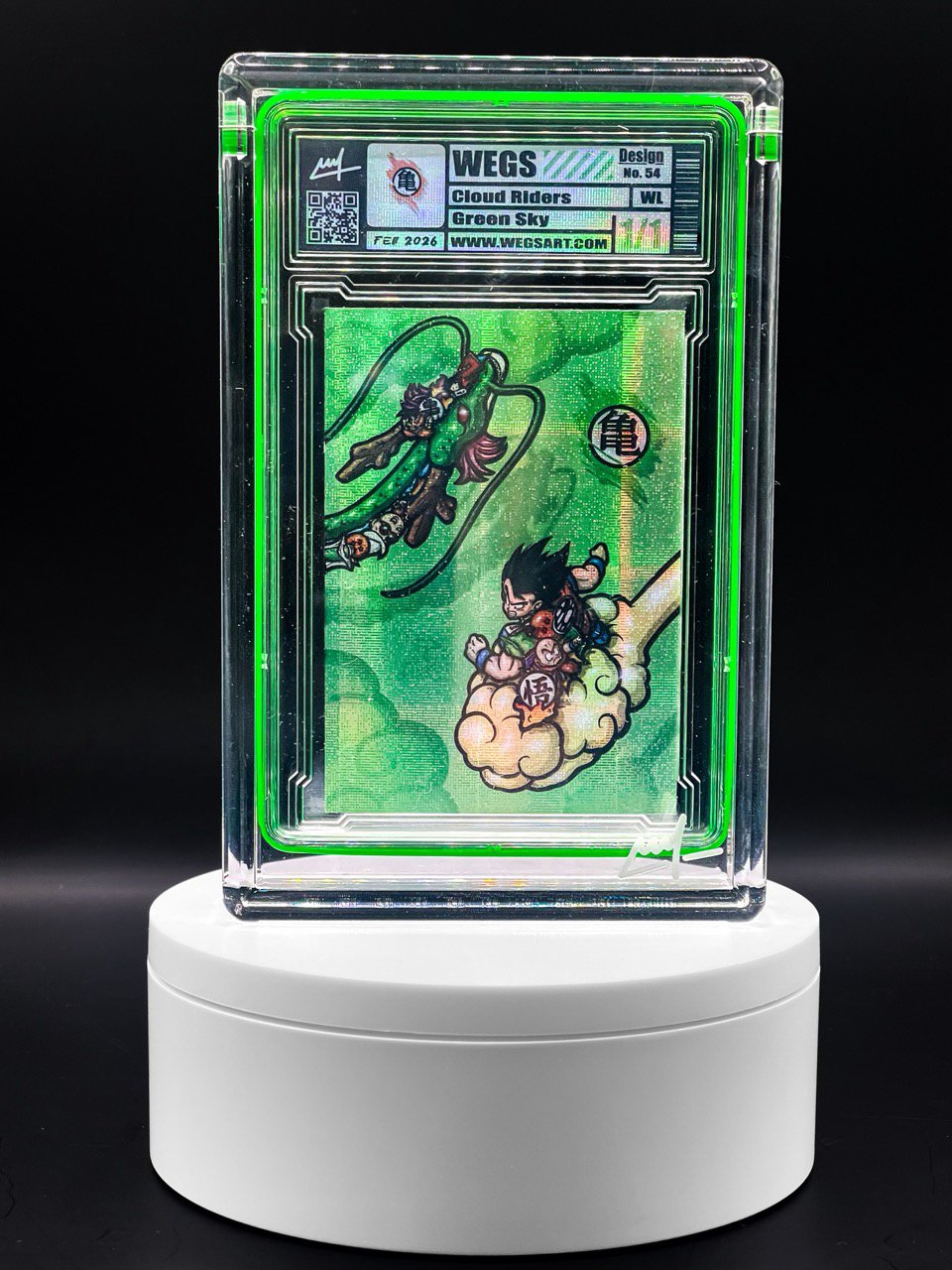 Wegs Art - Cloud Riders - Green Sky Variant -Holo Plaid - Design 54 - DragonBall Z