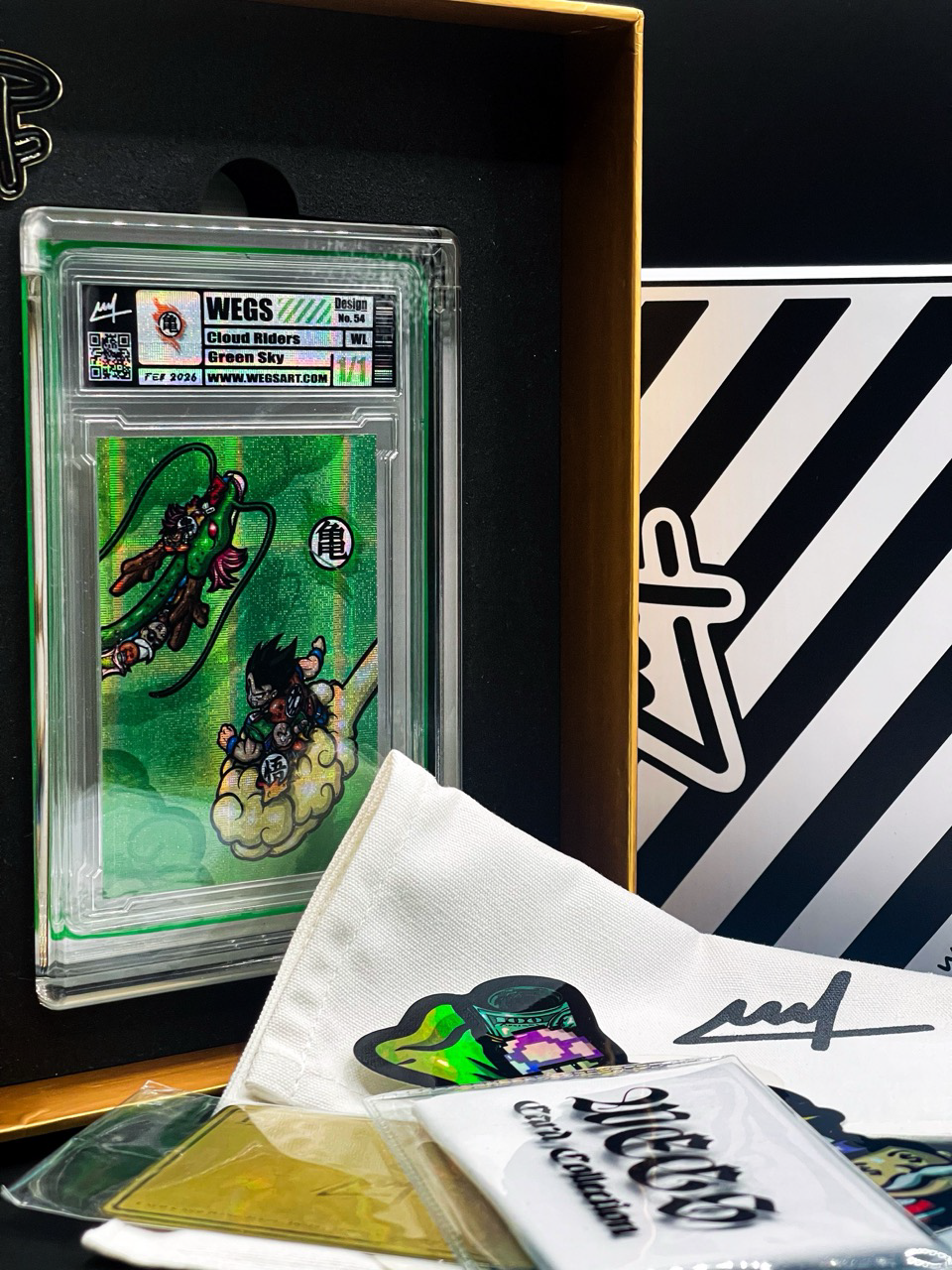 Wegs Art - Cloud Riders - Green Sky Variant -Holo Plaid - Design 54 - DragonBall Z