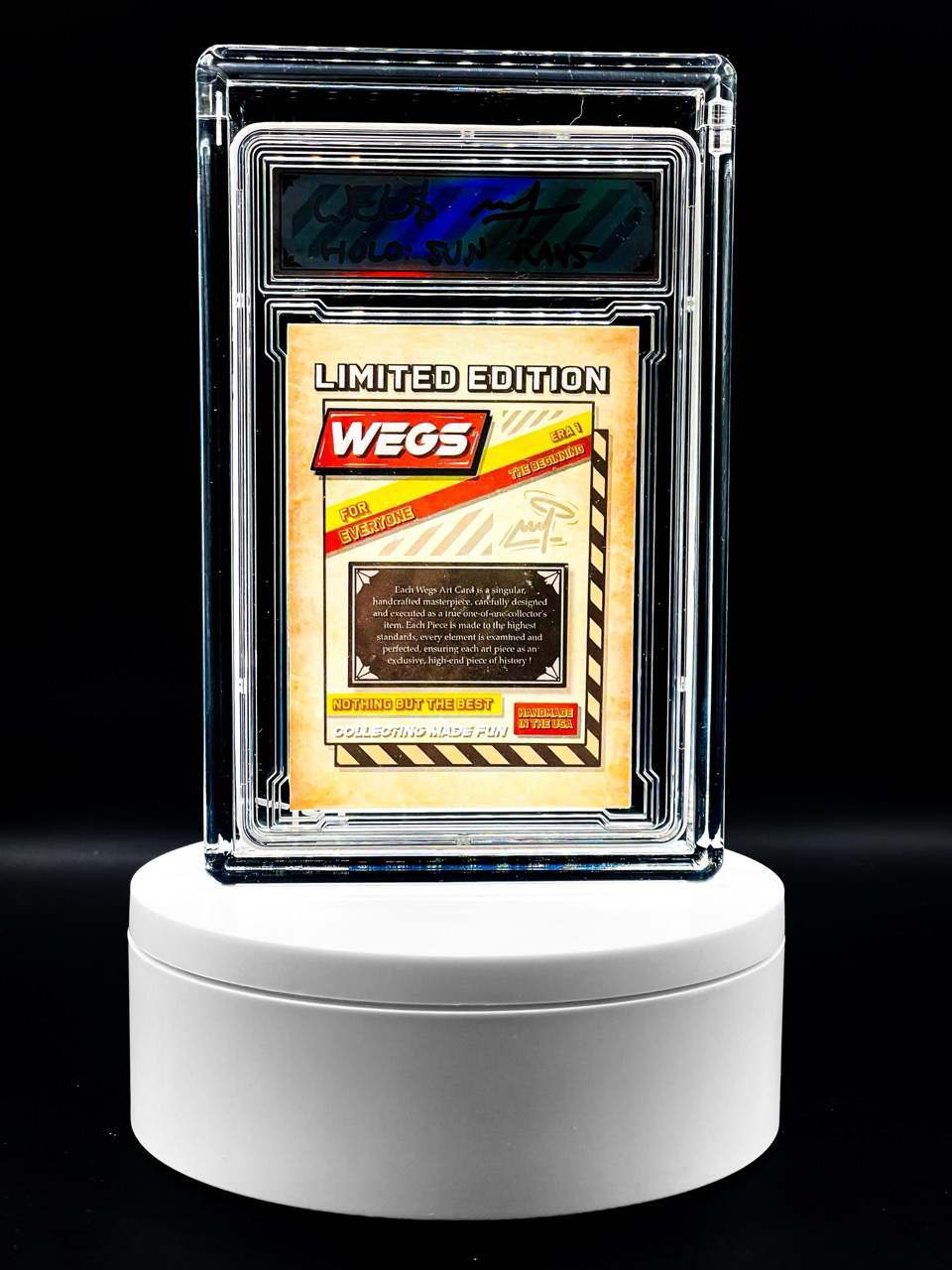 Wegs Art - Golden Touch - Name Variant - Holo Sun Rays Variation - Design 48 - Lionel Messi