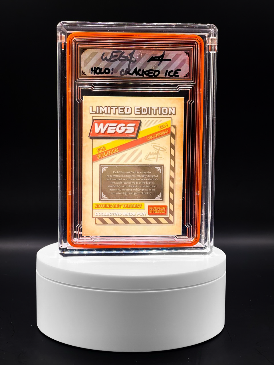 Wegs Art - The Future Looks Bright - Orange Room Cracked Ice Variation - Design 69 - Monopoly
