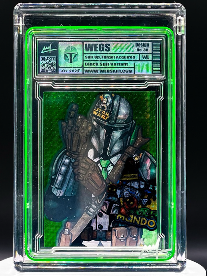 Wegs Art - Suit Up, Target Acquired - Plaid -Black Suit Variant - Design 38 - Mando