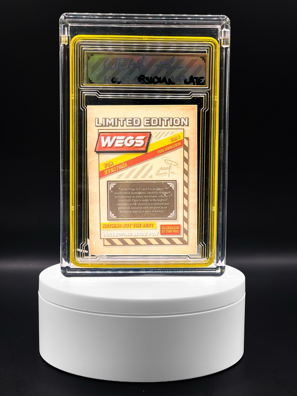 Wegs Art - Pete Capone - Super Rare Variant - Holo Obsidian Variation - Design 55
