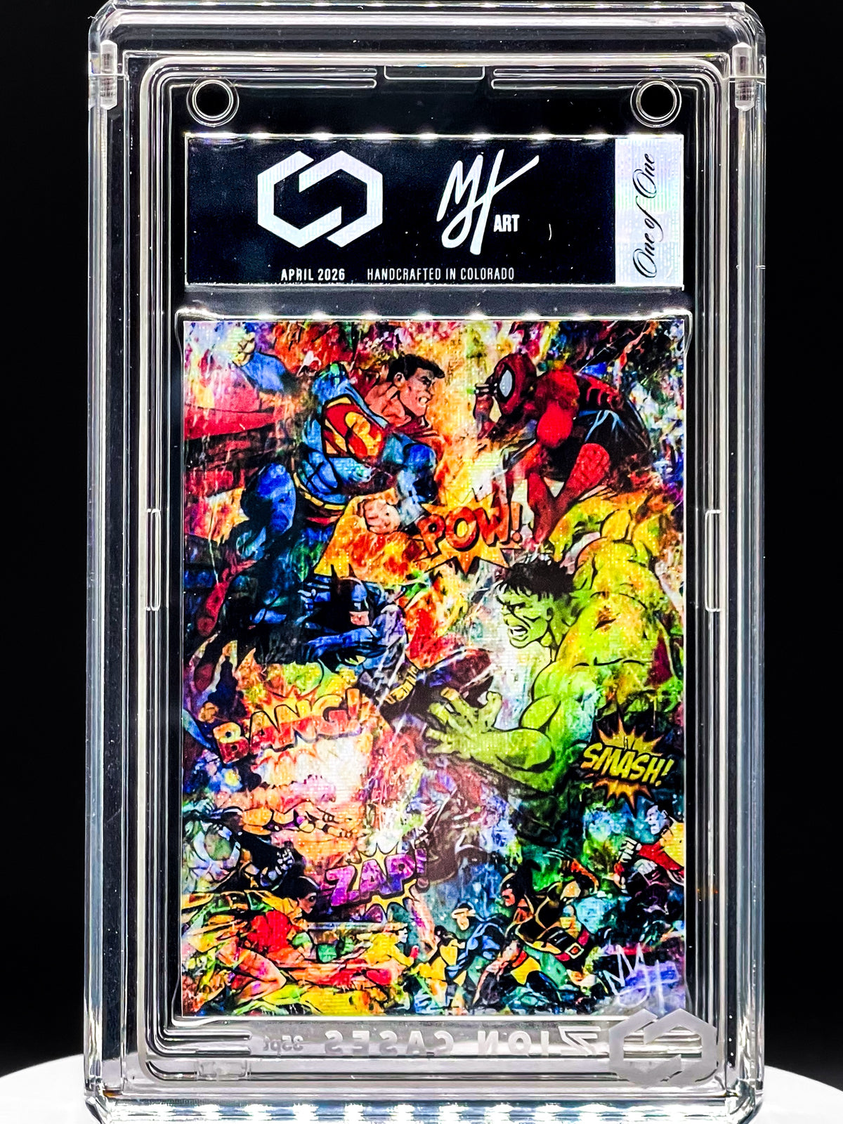 Collector Creative/Murray Henderson Collab - DC vs Marvel - Hypnotic Variant - DC and Marvel Superhero Homage Art Card