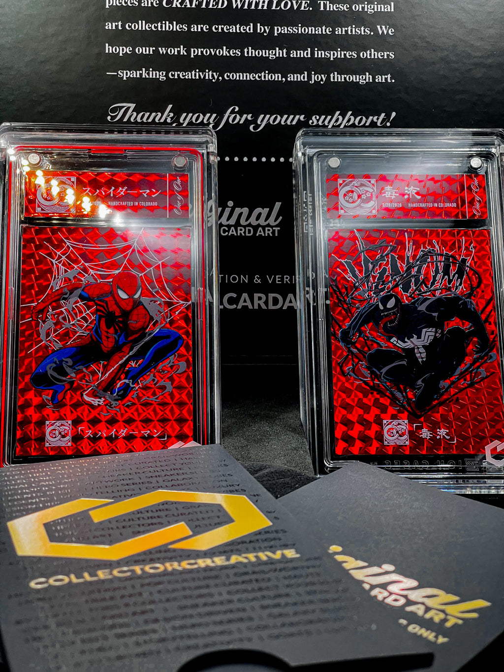 Collector Creative - Duo: Spider-Man & Venom - Ruby Variation - Art Card Set